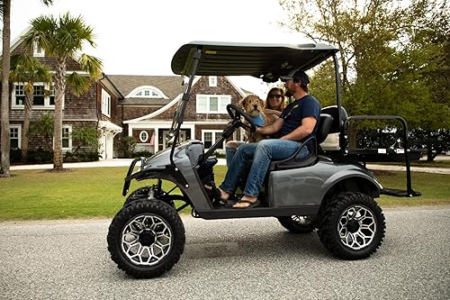 Miniatura 4 de GTW Bravo - Rueda de aluminio para carrito de golf de 14 pulgadas de 14 x 7 pulgadas, 4-4 pernos  Desplazamiento 34 (negro mate)