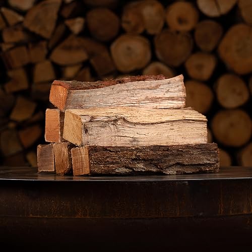 Miniatura 3 de Leña de roble prémium para chimeneas, estufas de leña, hogueras, hornos grandes de pizza de leña  Certificado por USDA, ultra secado al horno de