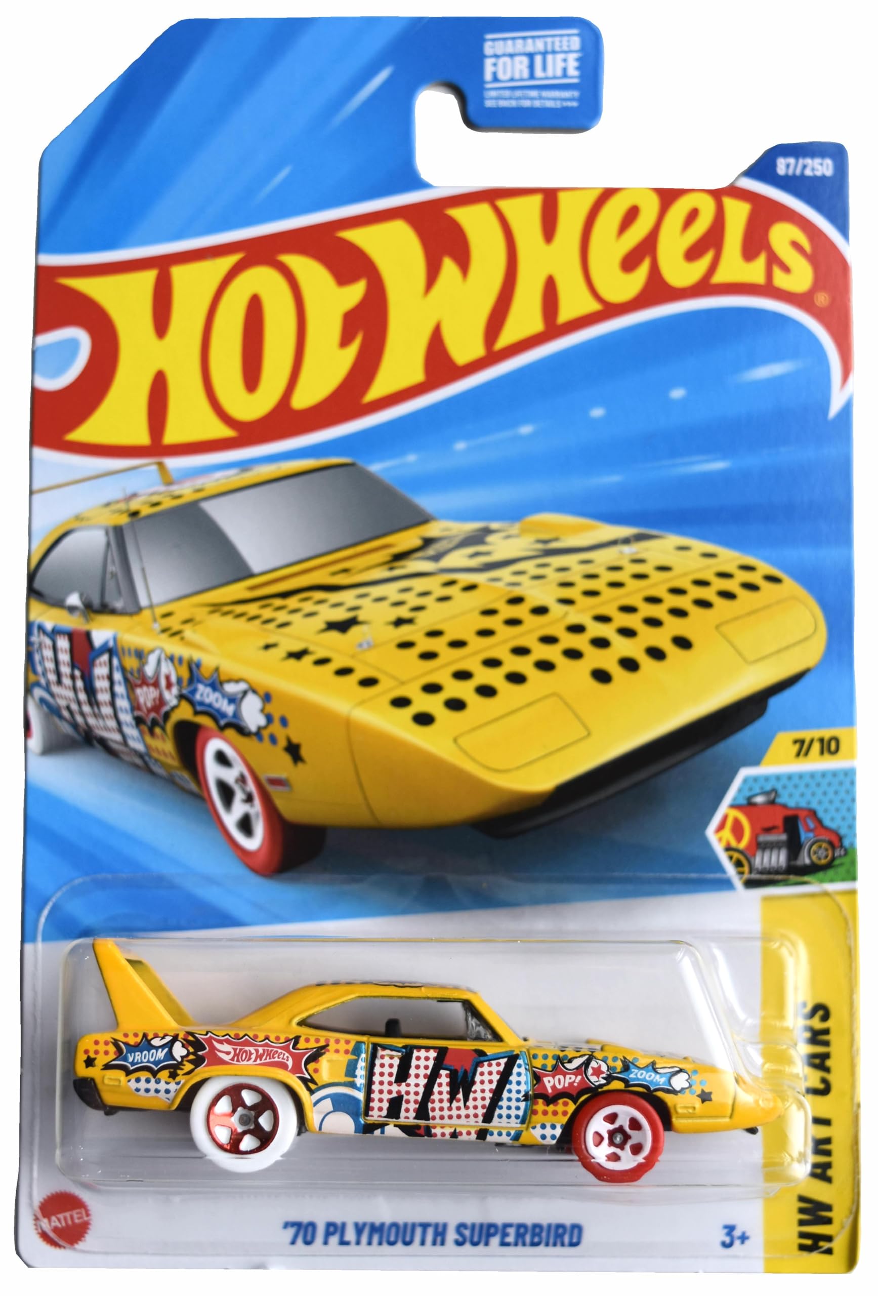 Amazon.com: Hot Wheels '70 Plymouth Superbird, HW Art Cars 7/10