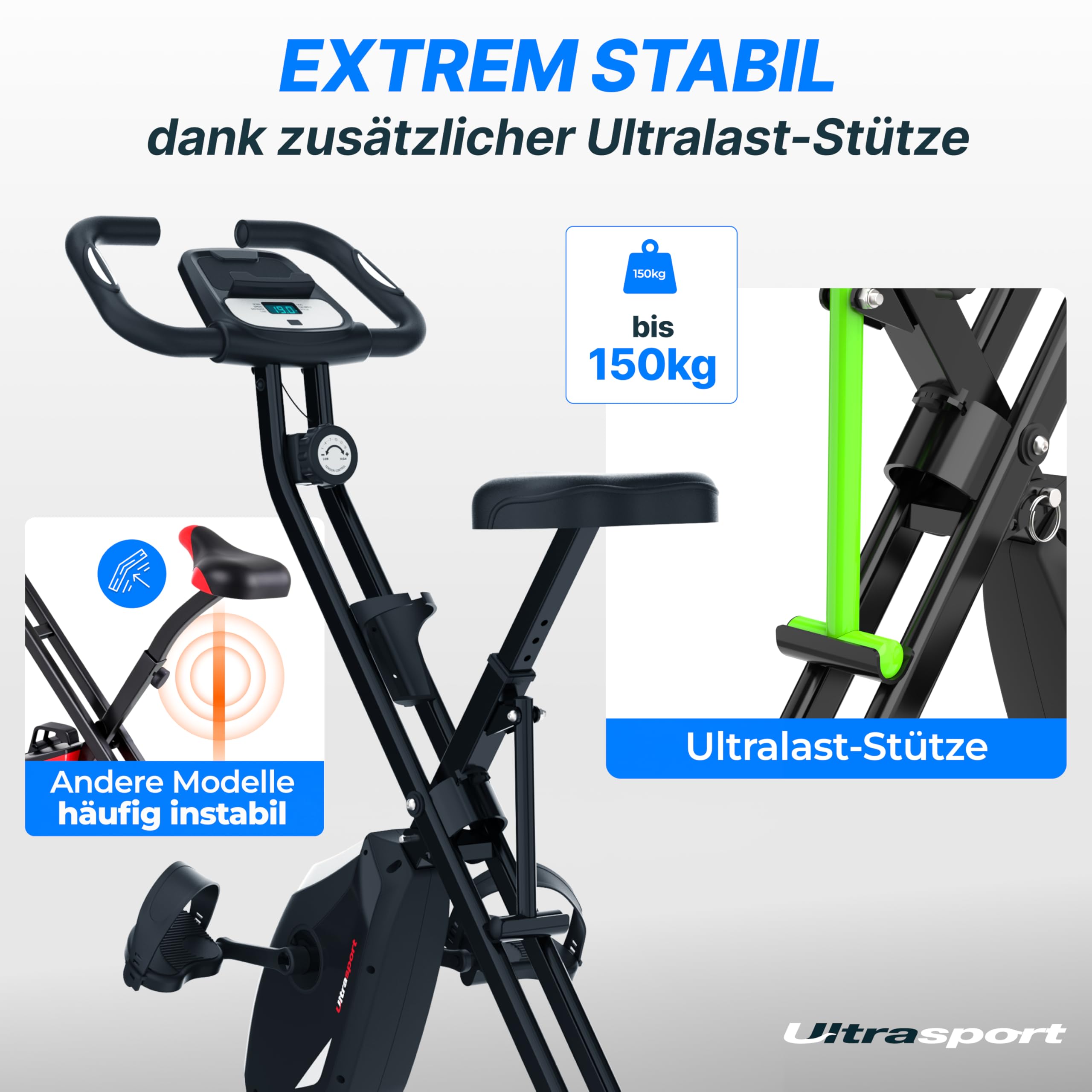 ウルトラスポーツフィットネスバイク Amazon.co.jp: ウルトラスポーツ ドイツGSマーク取得済み 静音