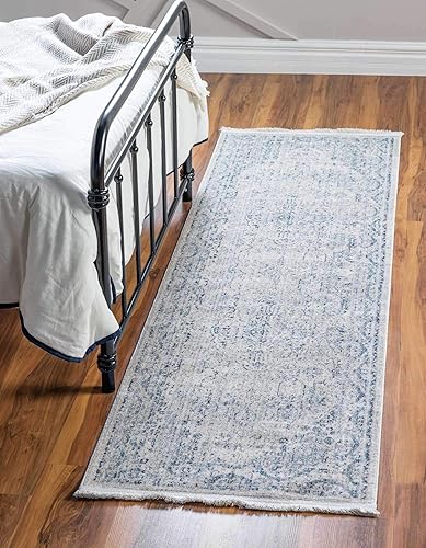 Unique Loom Noble Collection - Alfombra de área tradicional, envejecida, vintage, geométrica, fronteriza, 2 pies 7 pulgadas x 9 pies 11 pulgadas,