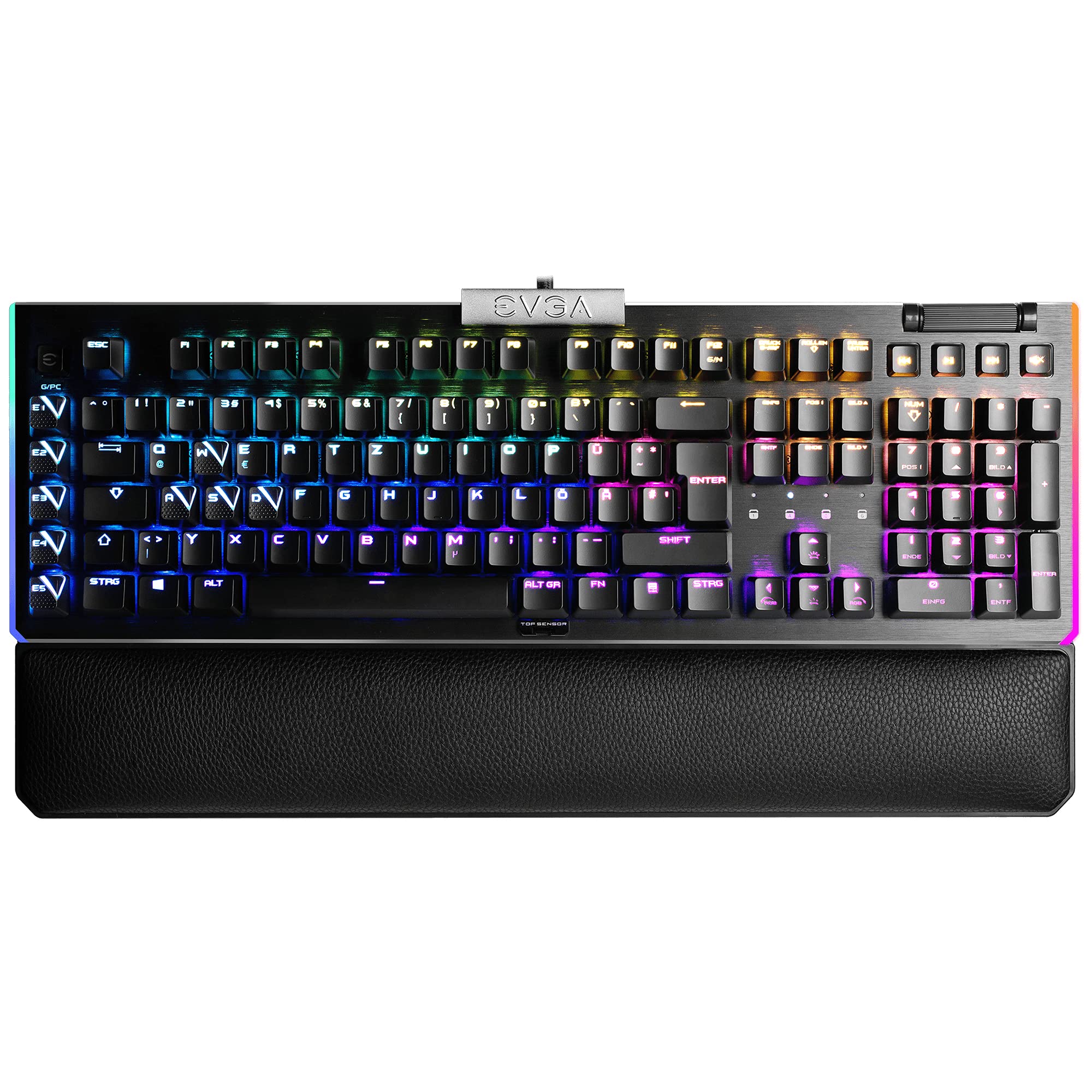 EVGA Z20 RGB Optical Mechanical Gaming Keyboard, RGB Backlit LED, Optical Mechanical Switches (liniowe) 811-W1-20DE-K2 czarna