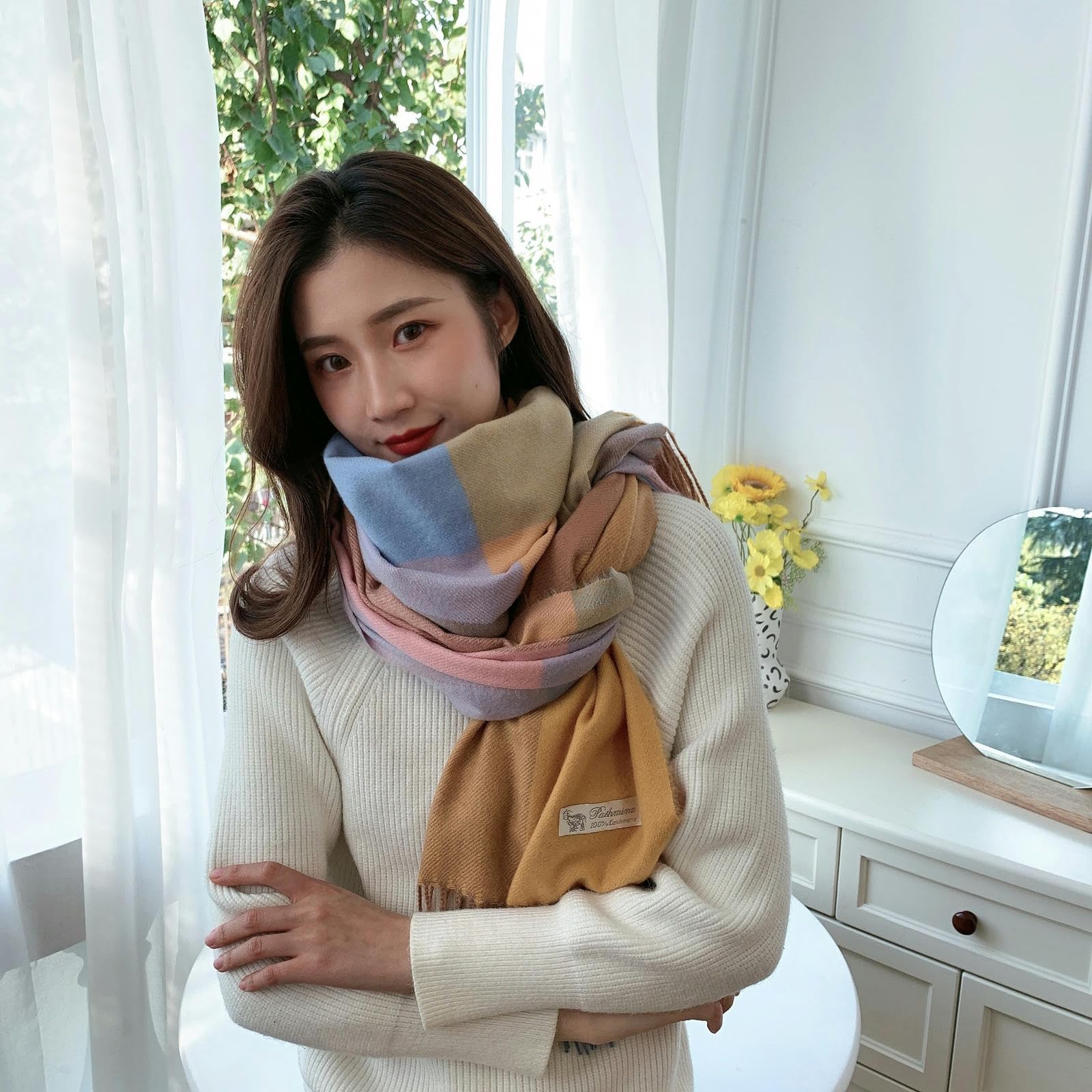 Sciarpa Donna Sciarpa Donne Sciarpa Inverno Imitazione in Cashmere Sciarpa Sciarpa Inverno Inverno Sciarpa-a