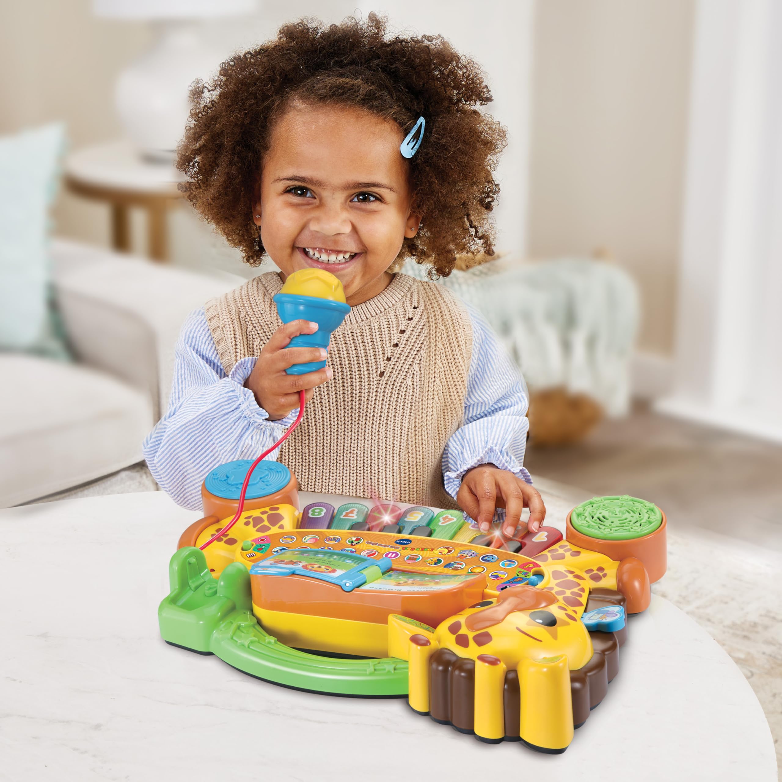 Amazon.com: VTech - My Giraffe Jungle Rock Piano, Baby Musical