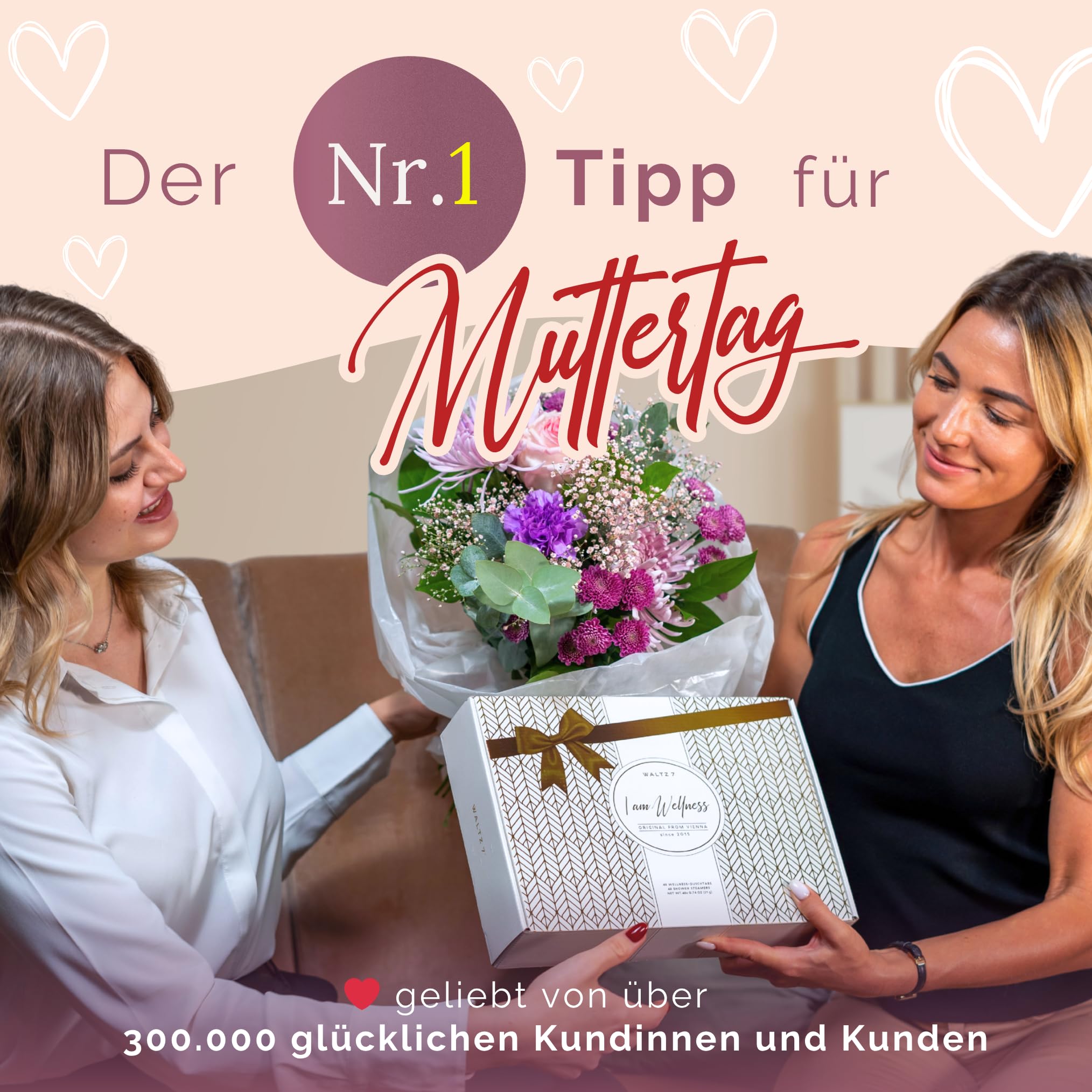 WALTZ 7 Original Duschbomben 32 Stück Monatspackung Aromatherapie Wellness Geschenkset