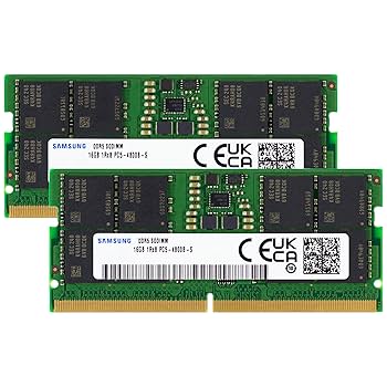Samsung 32GB (2x16GB) DDR5 4800MHz PC5-38400 CL40 SODIMM