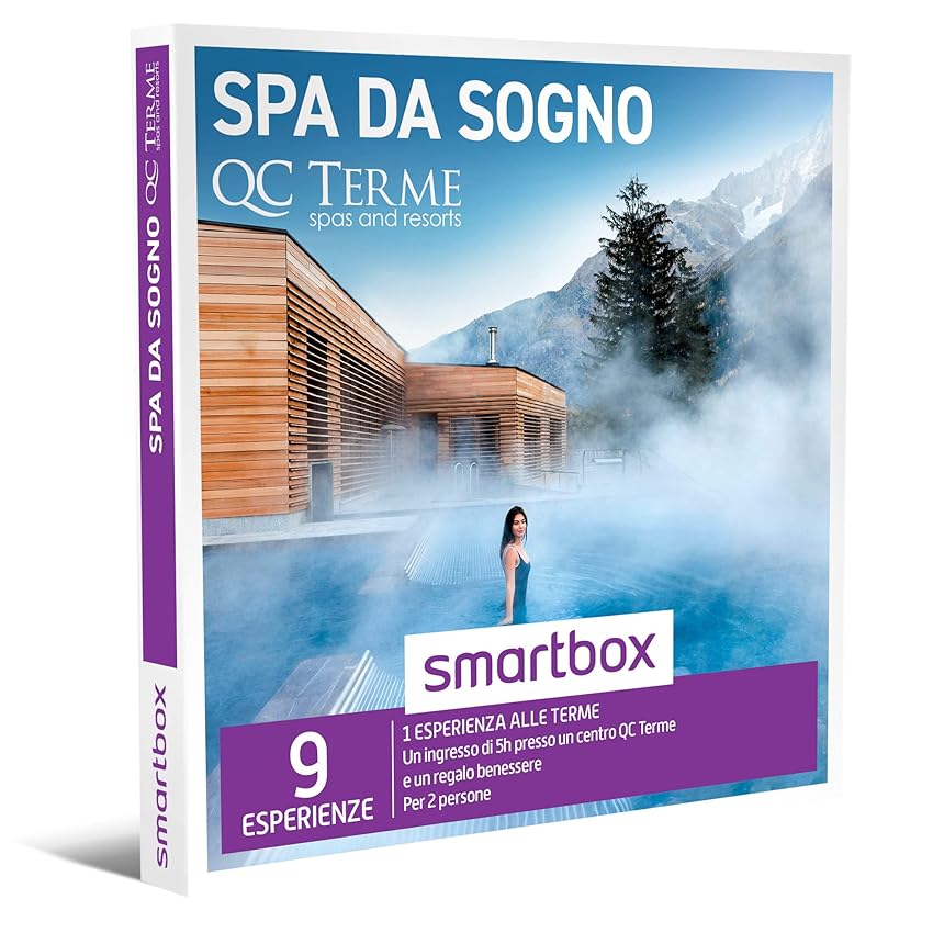 Immagine del prodotto smartbox - Cofanetto Regalo Spa da Sogno - Idea Regalo per la Coppia - 1 Ingresso di 5h Presso Un Centro QC Terme e 1 Prodotto Benessere per 2 Persone