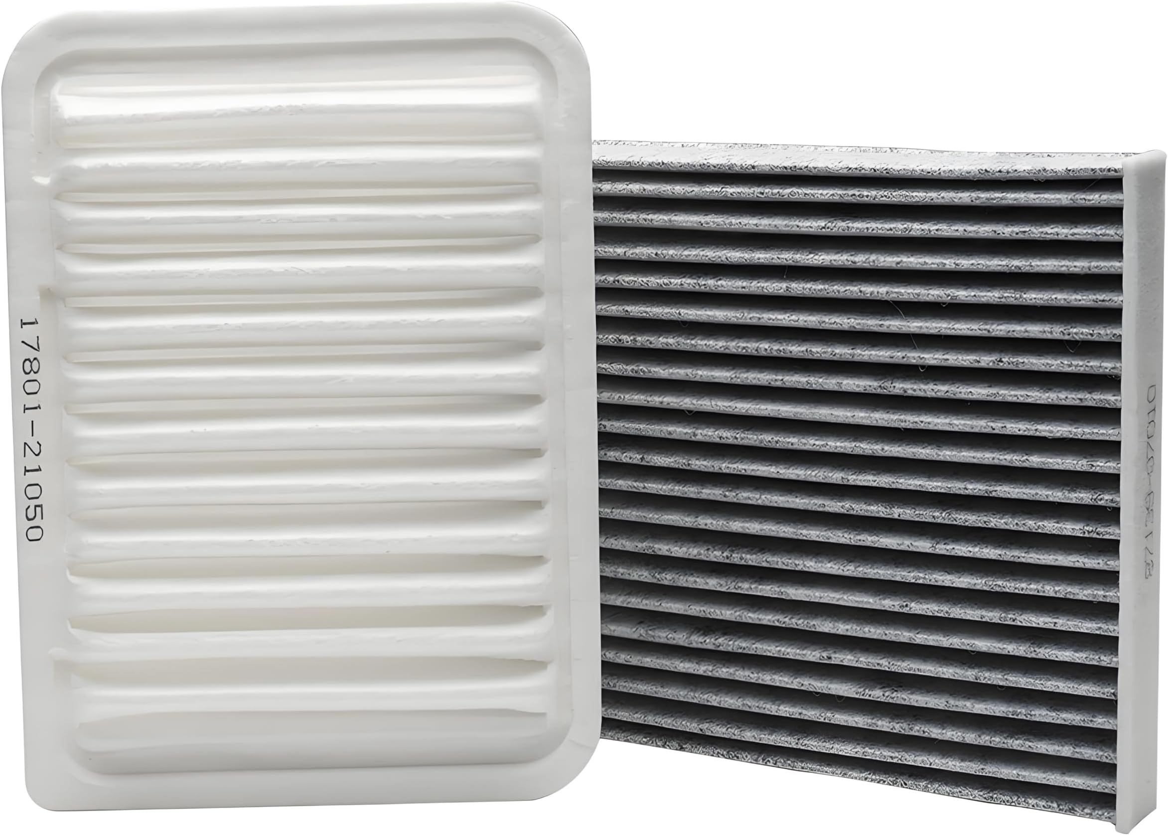 17801-21050 87139-07010 Engine Air Filter & Cabin Air Filter Combo Set Compatible with 2009-2016 Toyota Corolla, 2009-2014 Matrix, 2008-2014 Scion xD, 2009-2010 Pontiac Vibe 17801-0T020 87139-26010