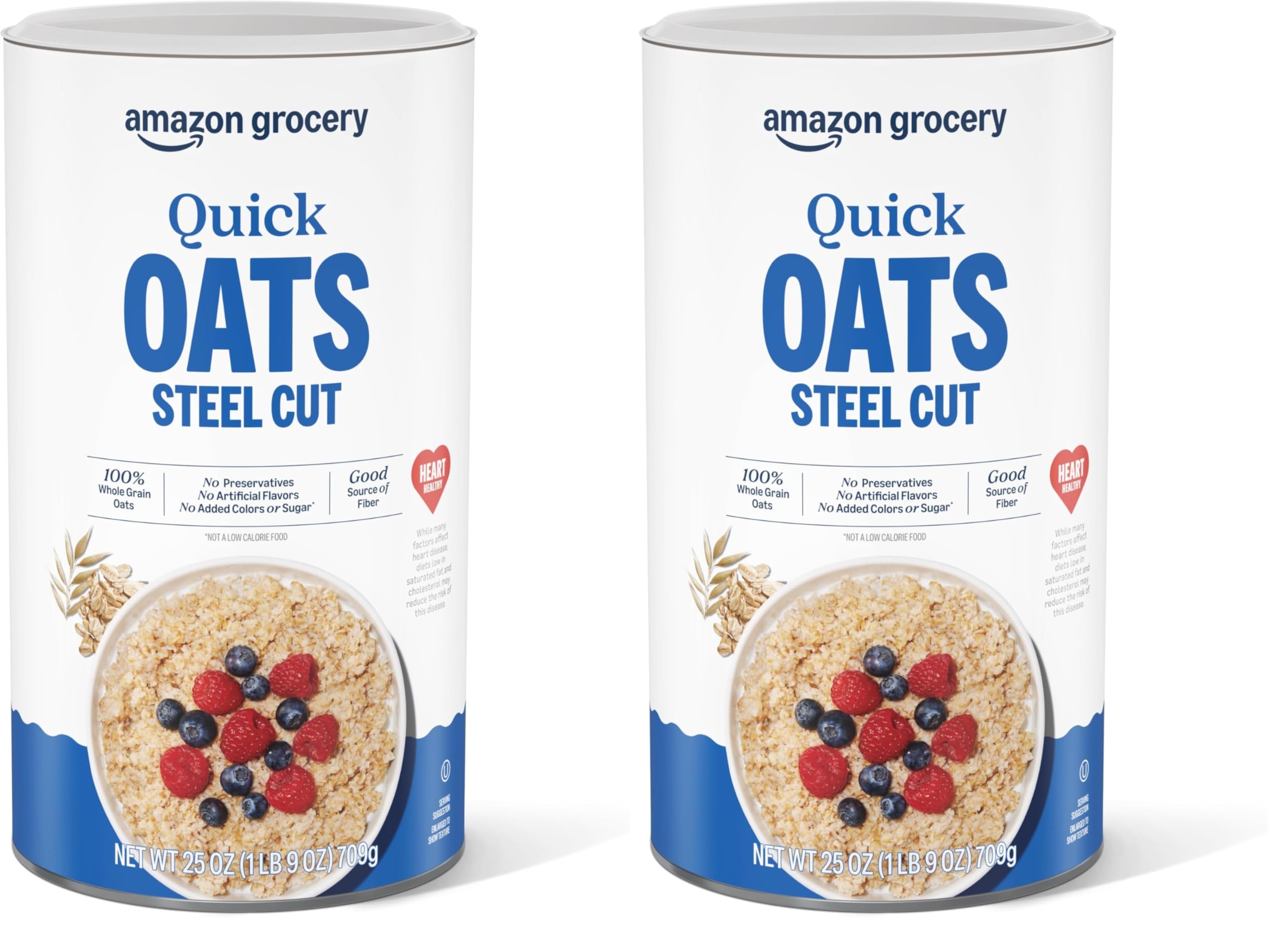 Amazon Brand - Happy Belly Steel Cut Oats, 1.56 pound (Pack of 2)