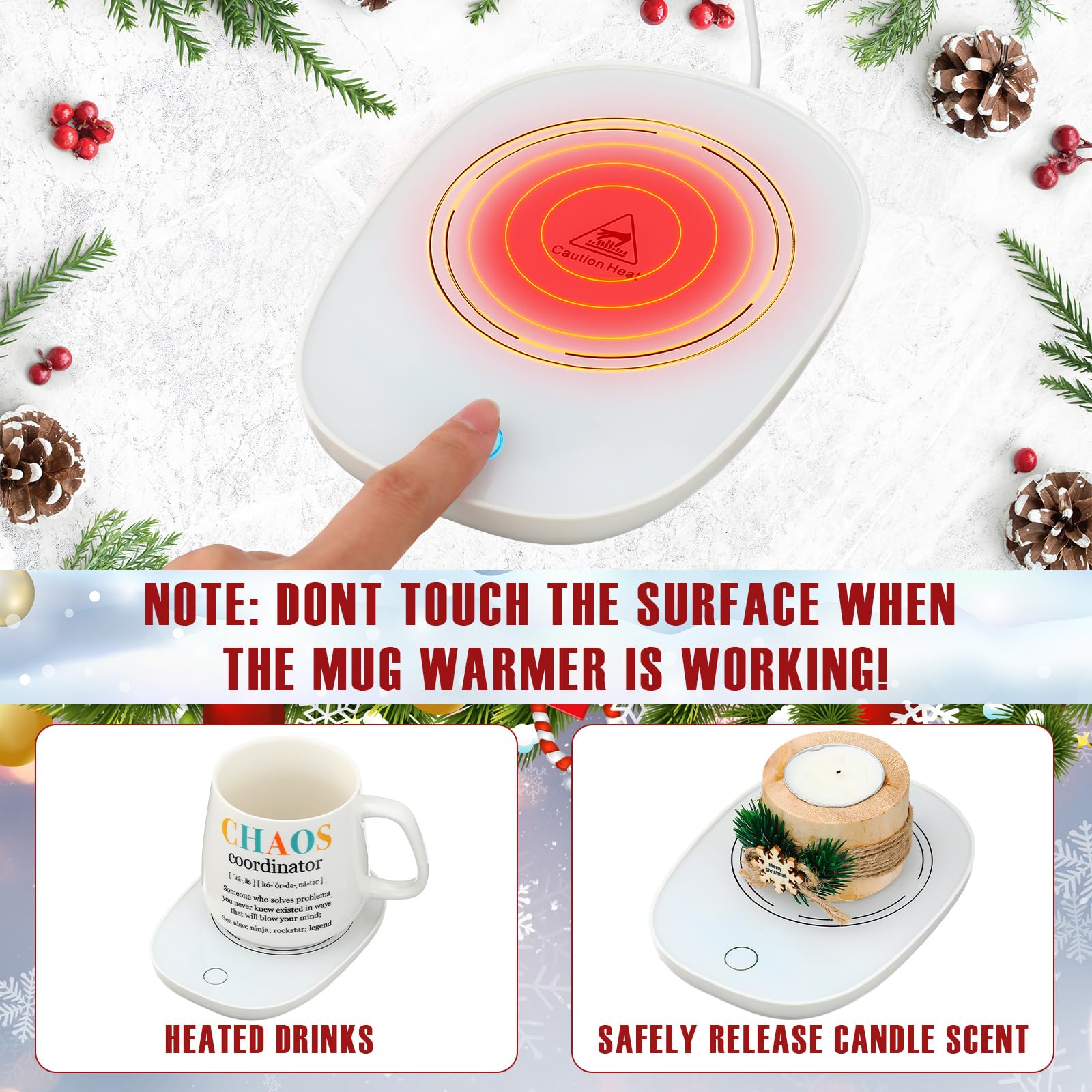 Juego de tazas de café para coordinador de graduación, calentador de tazas de café, para escritorio, oficina, hogar, con cuchara, agradecimiento, regalos de agradecimiento, compañero de trabajo 6