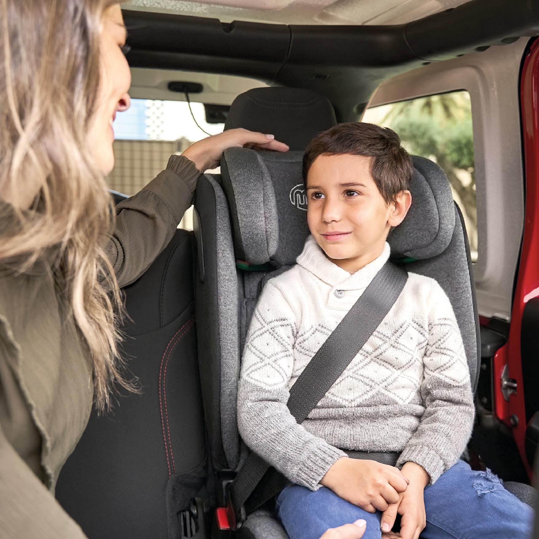 MS BabyWorld – BARI – Silla de coche I-Size Grupo 1/2/3 | 75-150 cm 9-36 kg | Normativa R129 | Protectores laterales | Top Tether Isofix | Reclinado 1 posición | Ajuste con una mano | Easy Grow System