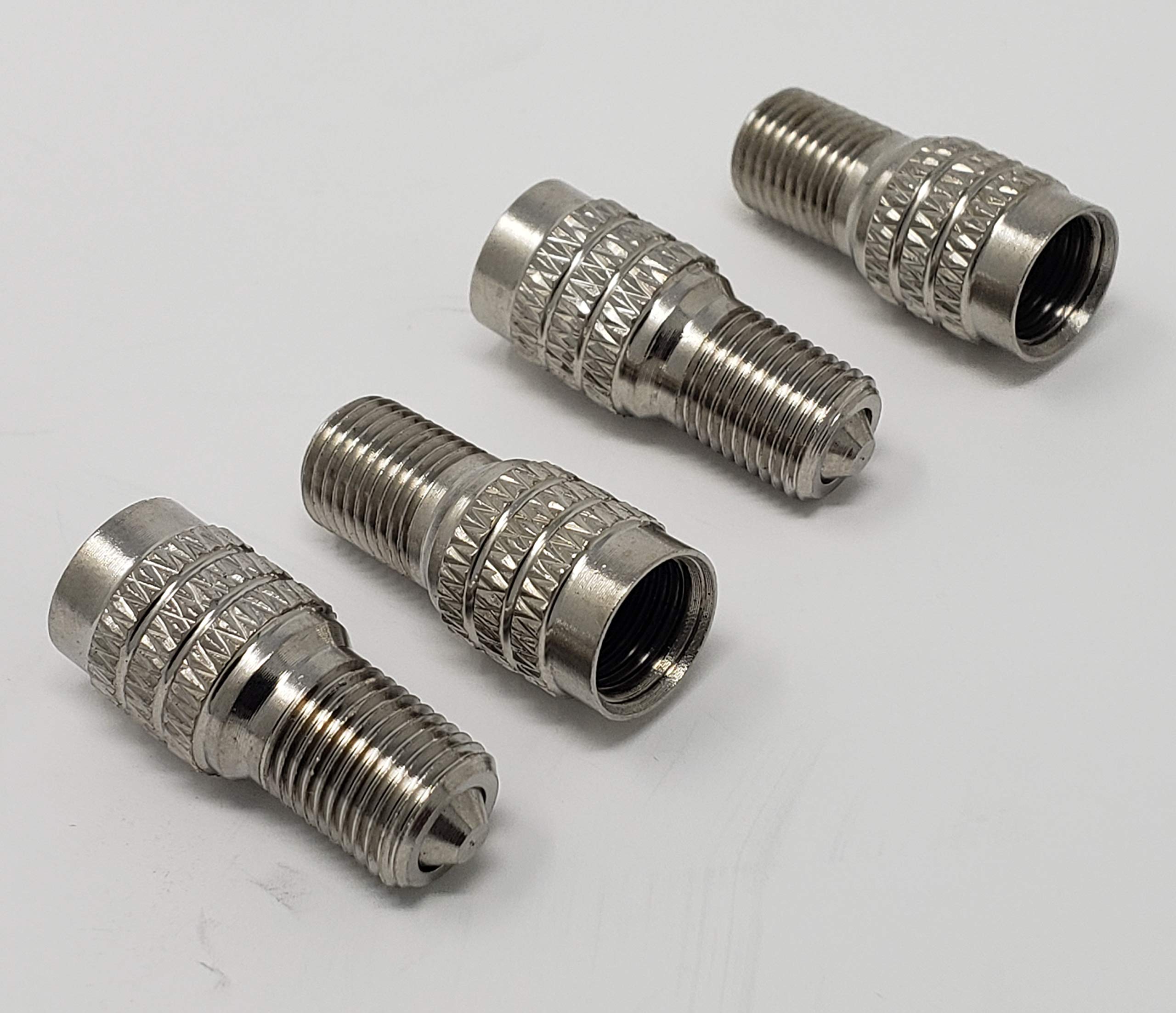 Muzzys V2B DS-1 - Confezione da 100 tappi per pneumatici con doppia tenuta per gonfiare pneumatici ad alta pressione per camion, auto e camper, per gonfiare pneumatici e controllare la pressione senza