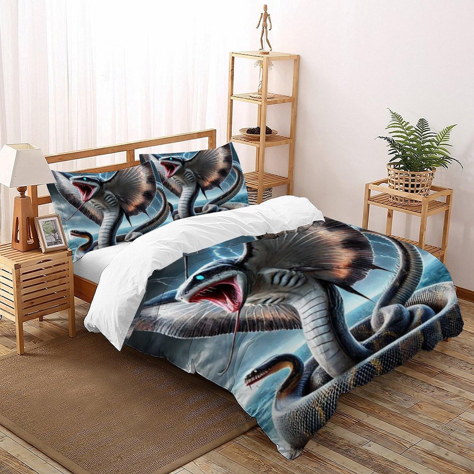 Housse de couette animaux imprimé 3D pour décorer une chambre de fille ado