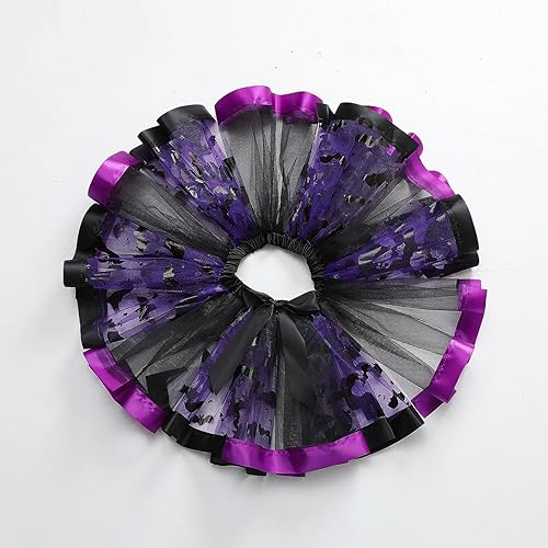 Miniatura 2 de Falda tutú para niñas, ballet, danza, princesa, faldas de tul en capas para niños, disfraz de bruja, disfraz de Halloween, fiesta de disfraces