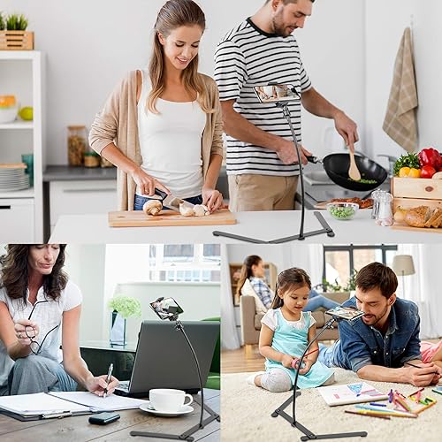 Miniatura 5 de Soporte para proyector de fotocopias pico, soporte de video de Chromlives para teléfono, soporte de teléfono ajustable de mesa, mini trípode de