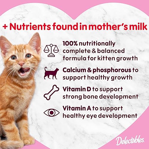 Miniatura 9 de Delectables Bisque Kitten - Golosinas húmedas para gatos, atún y pollo (paquete de 12) (el embalaje puede variar)