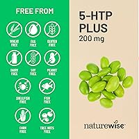 Vista 5 de 5-HTP Plus+ 200 mg NatureWise, acción gradual avanzada, ayuda al control del apetito y la pérdida de peso natural, mejora del estado de ánimo, ayuda