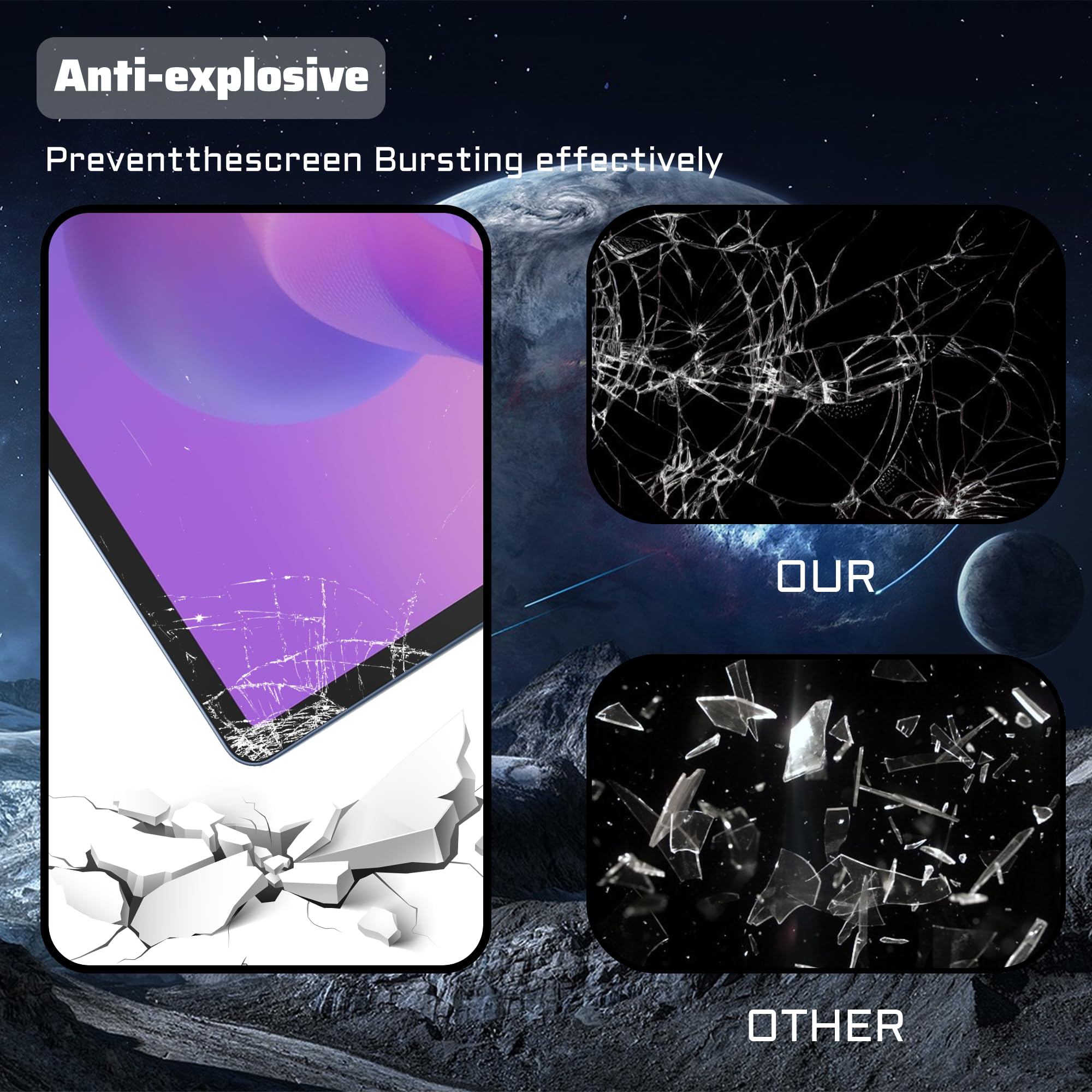 Hianjoo 2 stuks gehard glas, compatibel met Lenovo Tab M11 / Ideal Tab 10 11, displaybeschermfolie, compatibel met Lenovo Tab M11 / Ideal Tab 10 (TB-330FU/ TB-331FC