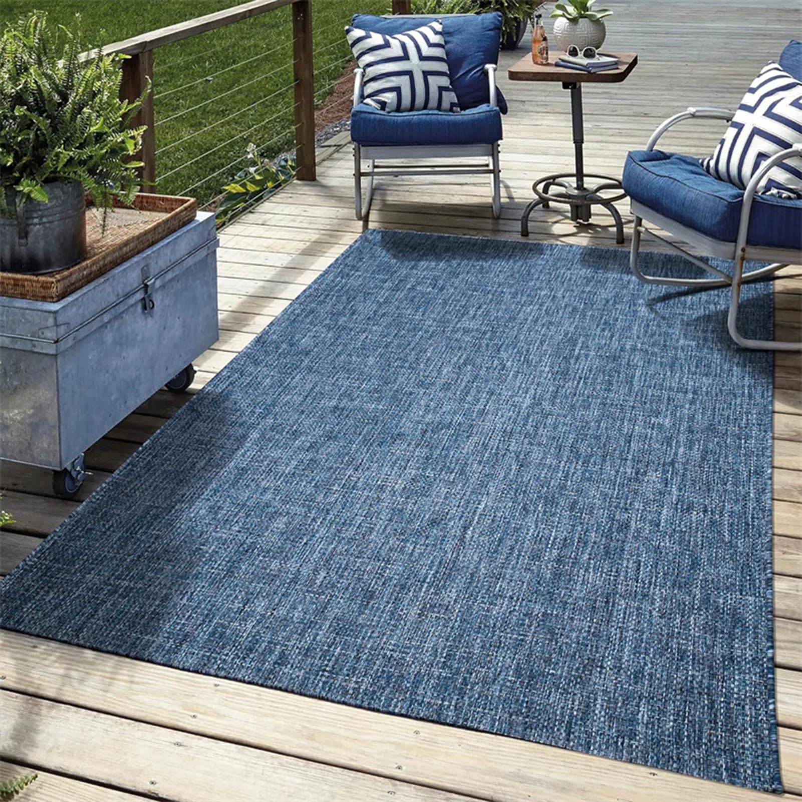 HGTRH Outdoor Rug 3x5 Patio Waterproof Gray, Outdoor Carpet for Deck Or Patio 8x10, Farmhouse Blended Outdoor Rugs Front Porch with Rubber Backing, Washable RV Mat Indoor/Outside Area Ruges