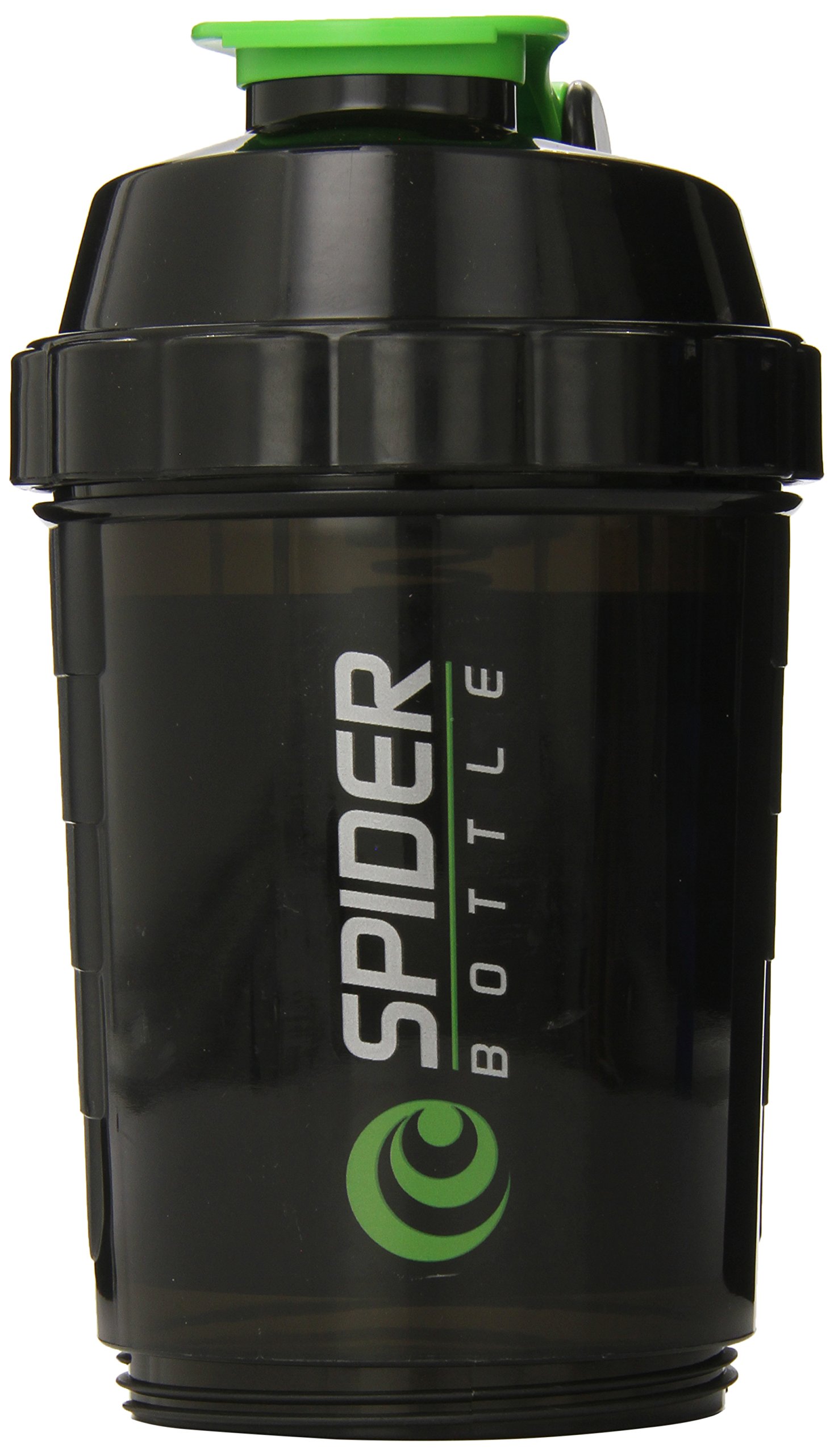Spider Bottle - SpiderMix Maxi Shaker Bottle Black Green - Scale: 25oz (Cup: 30oz)