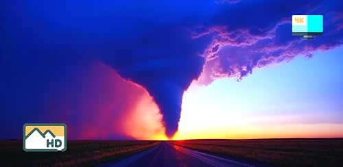 Tornado Spiral Calm – Slow Storm Vortex & Distant Thunder – vue 8