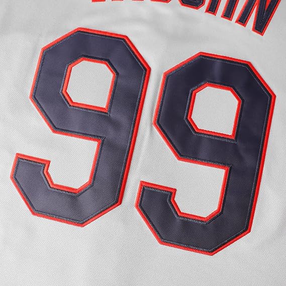Men's Ricky Vaughn 99 Movie Baseball Jersey,90s Hip Hop Clothing Stitched Sports Fan Shirt Jersey Navy Grey White
