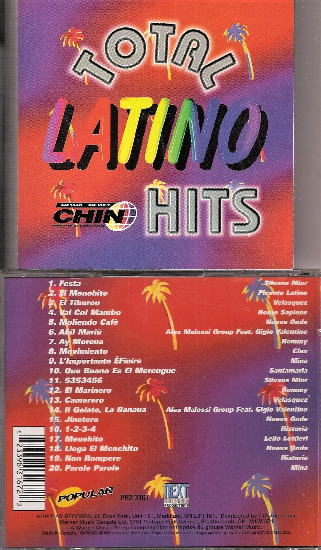Total Latino Hits [Import anglais] [Audio CD]