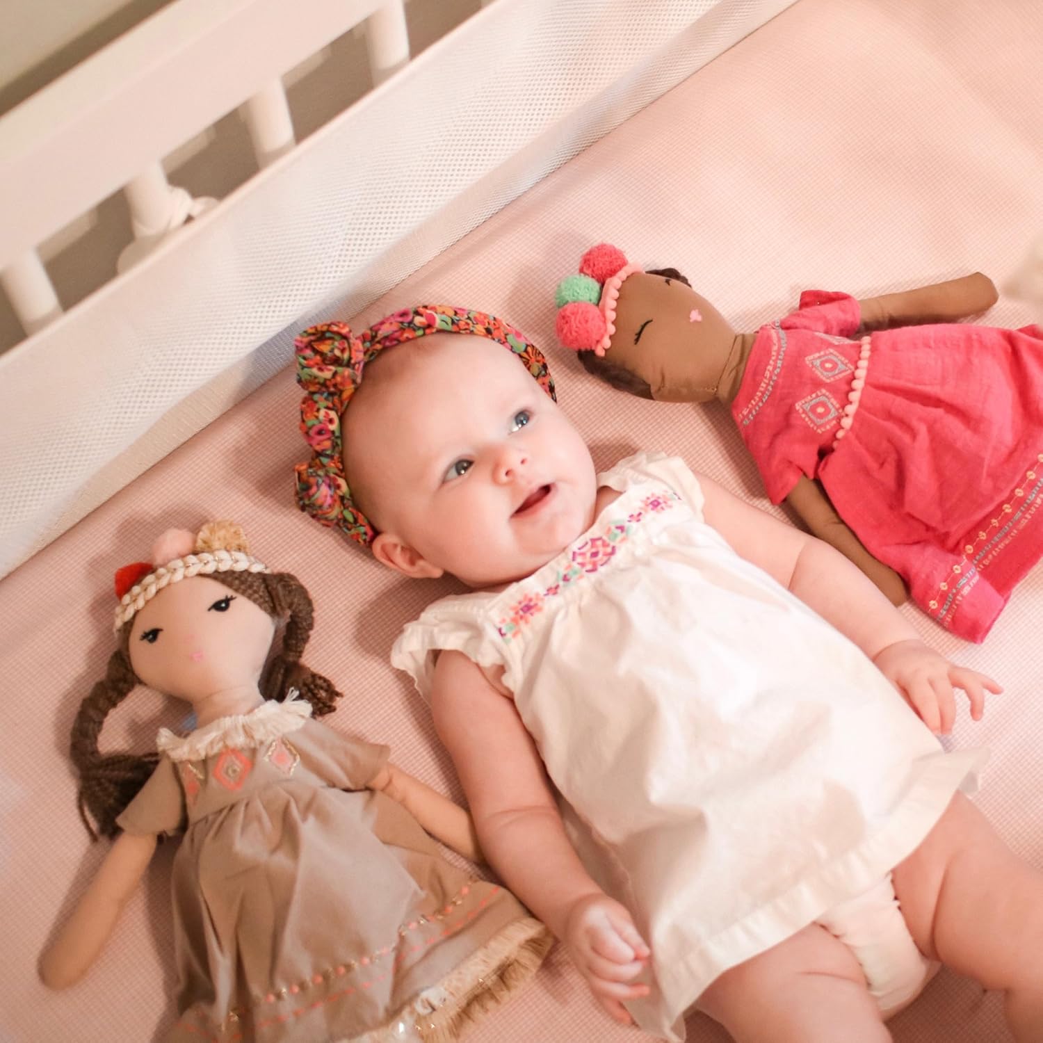 MON AMI Ruthie The Bohemian Princess Doll 18 “, Plush Tribal Doll for Kids of All Ages, Latte Color, Use as Toy or Room Décor - Image 8