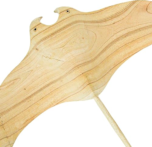 Miniatura 7 de Zeckos Escultura para colgar en la pared de madera tallada a mano de 22 pulgadas manta costera raya decoración del hogar