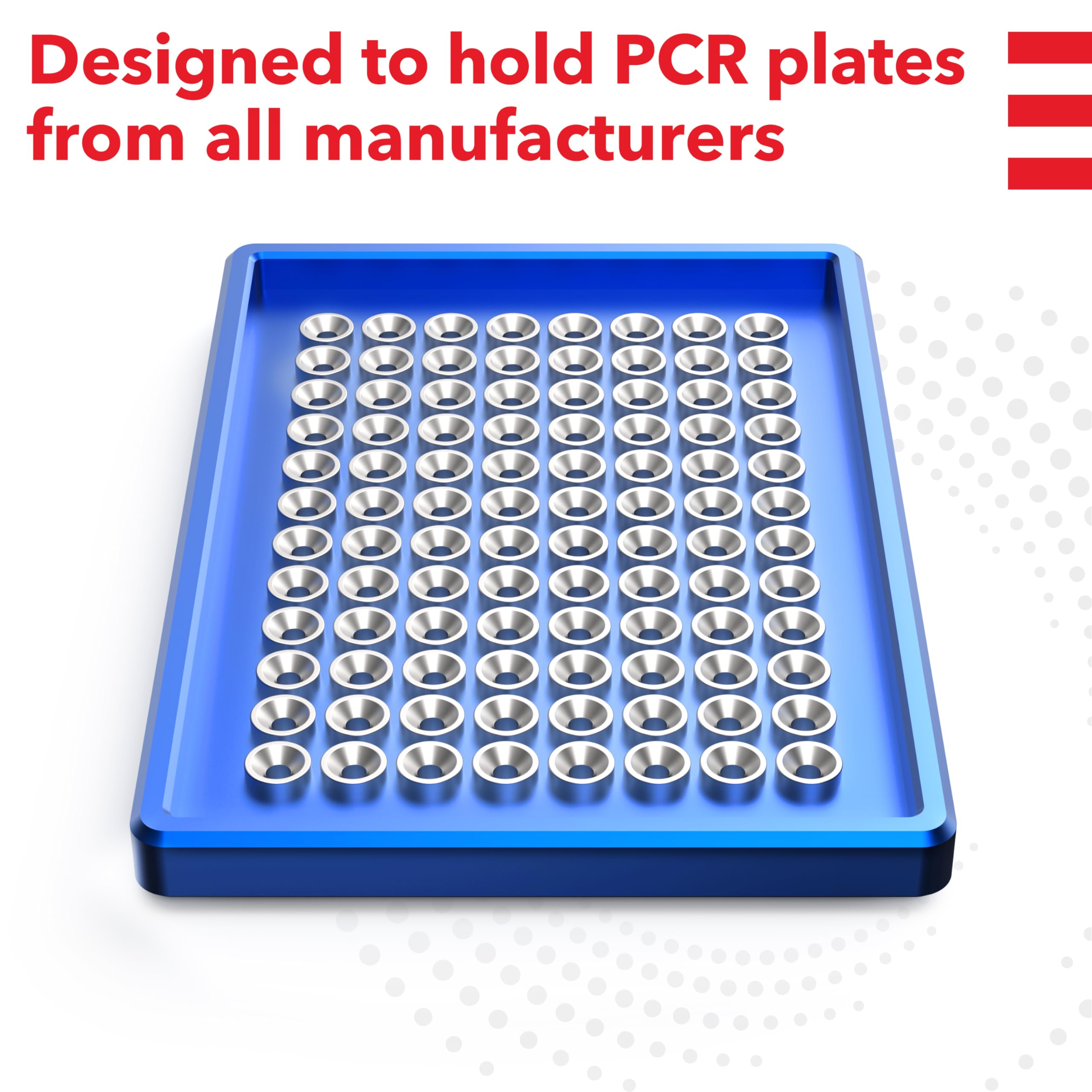4E's USA Separador magnético de placas de pozo profundo 96, separador magnético para purificación de ADN, ARN para placa de pozo profundo 96, modelo MRK100196