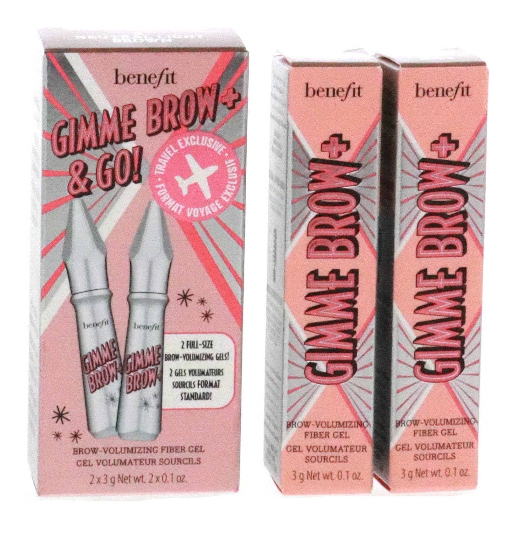 Benefit C-BE-132-01 Gimme Brow + Gel Voluminizador Cejas, 03 Medium Light Duo, 2 x 3 gr