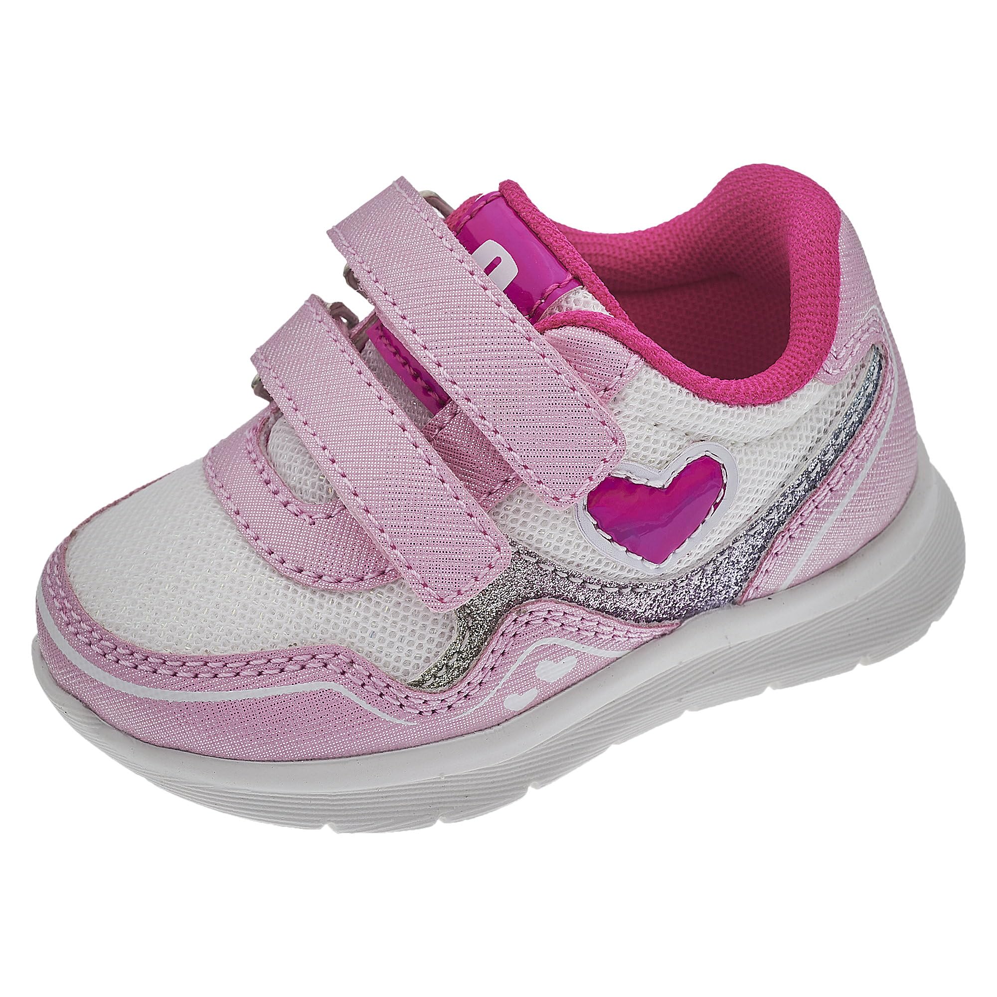 Chicco Boy's Girl's Sneaker with Double Velcro and Lightweight Sole Crib Shoe, Rose, 3.5 UK Child