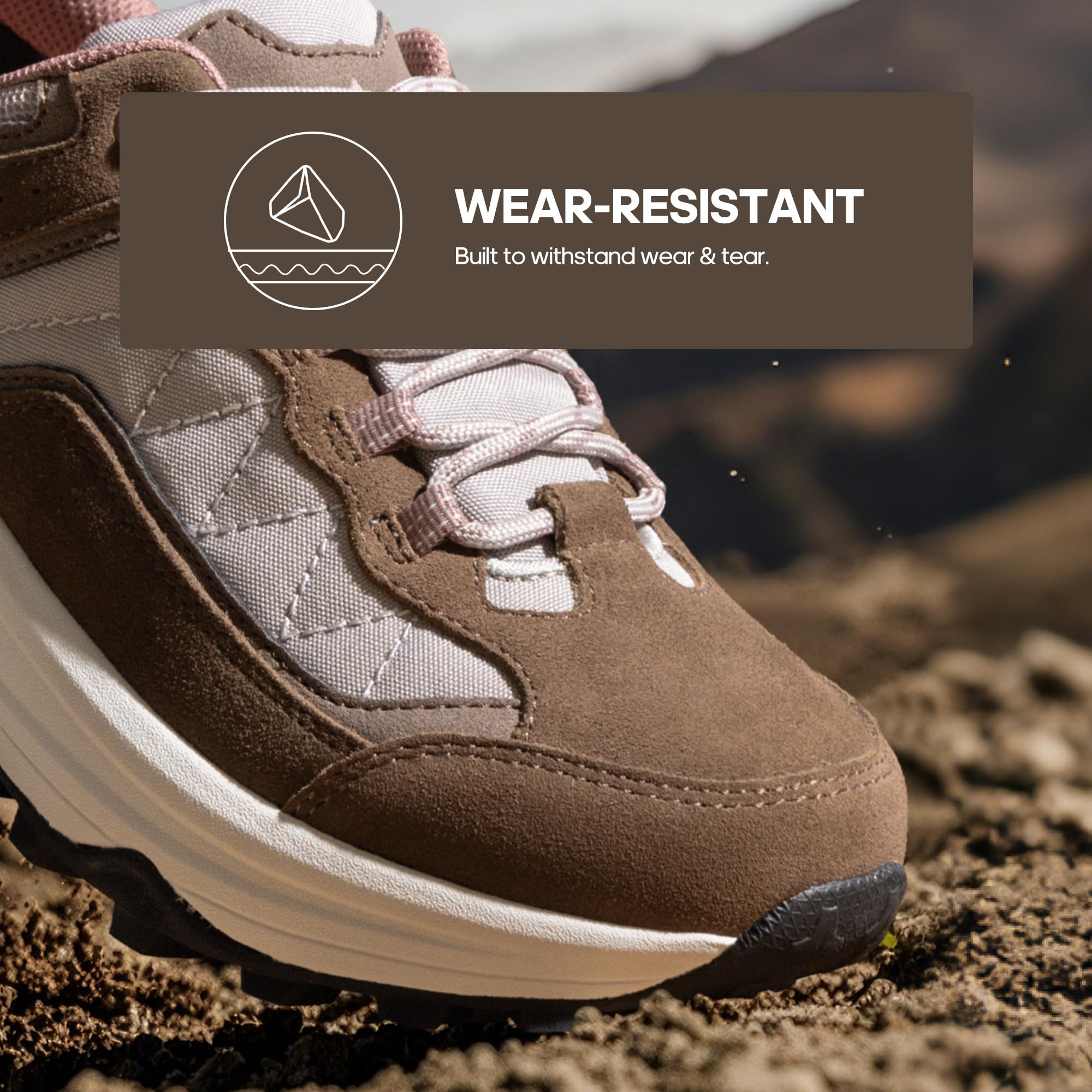 NORTIV 8 Damskie wodoodporne buty turystyczne z podparciem łuku na zewnątrz, skórzane, do chodzenia, trekkingu, na kemping, tenis, trening, trampki Wicklow, @@, 11