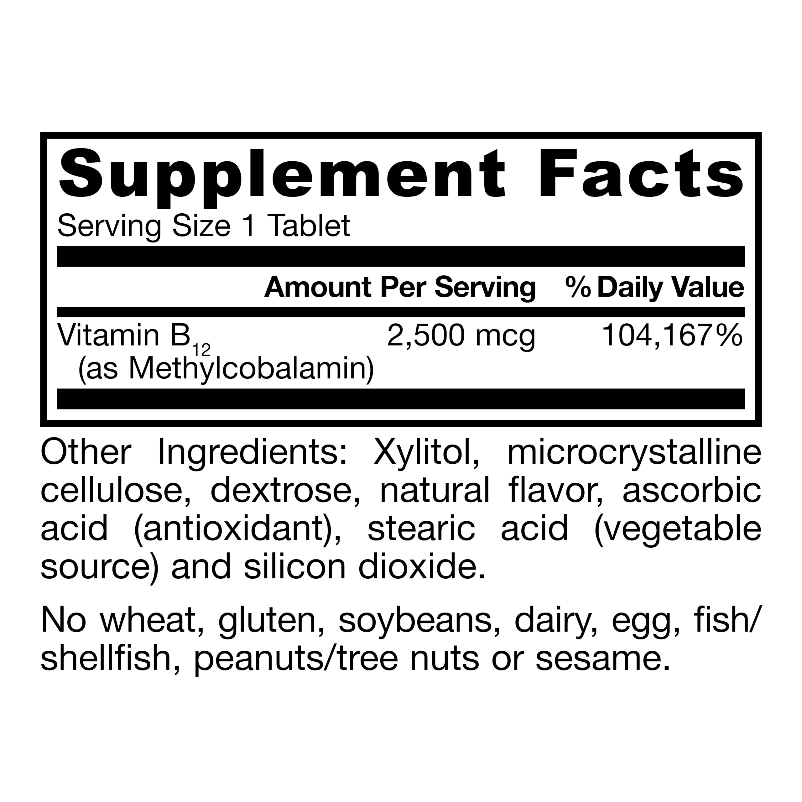 Jarrow Methyl Vitamin B-12 2500 mcg, Cellular Energy, 100 Chewable Tablets — Amazon image 8