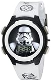 Accutime Star Wars Kids&apos; Stormtrooper Digital Display LCD Quartz White Watch for Boys &lpar;Model&colon; STM3488&rpar;