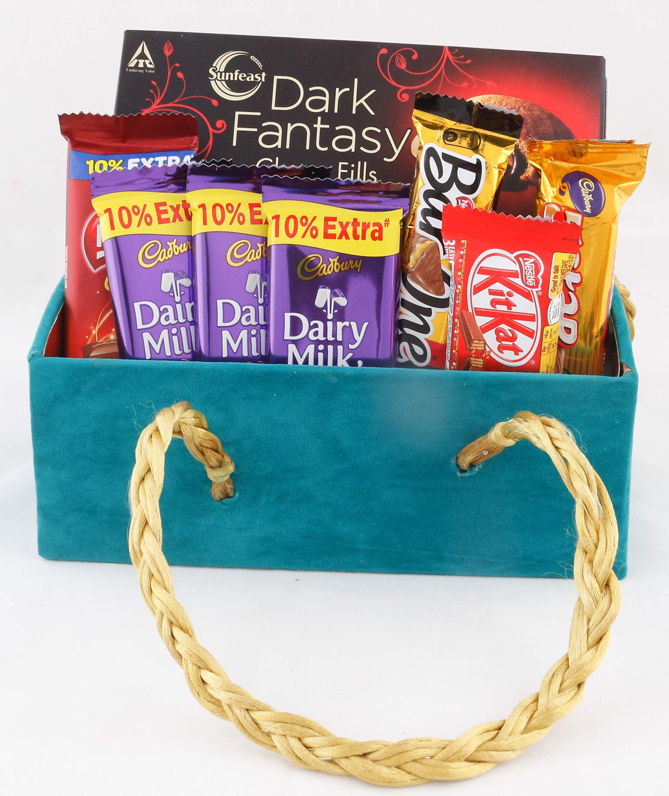 SFU E Com Premium Chocolate Collection With Beautiful Wooden Basket| Chocolate Gift For Rakhi, Diwali, Anniversary, Birthday, Christmas, Valentine| Chocolate Gift Hamper |1 | 046 - Gram