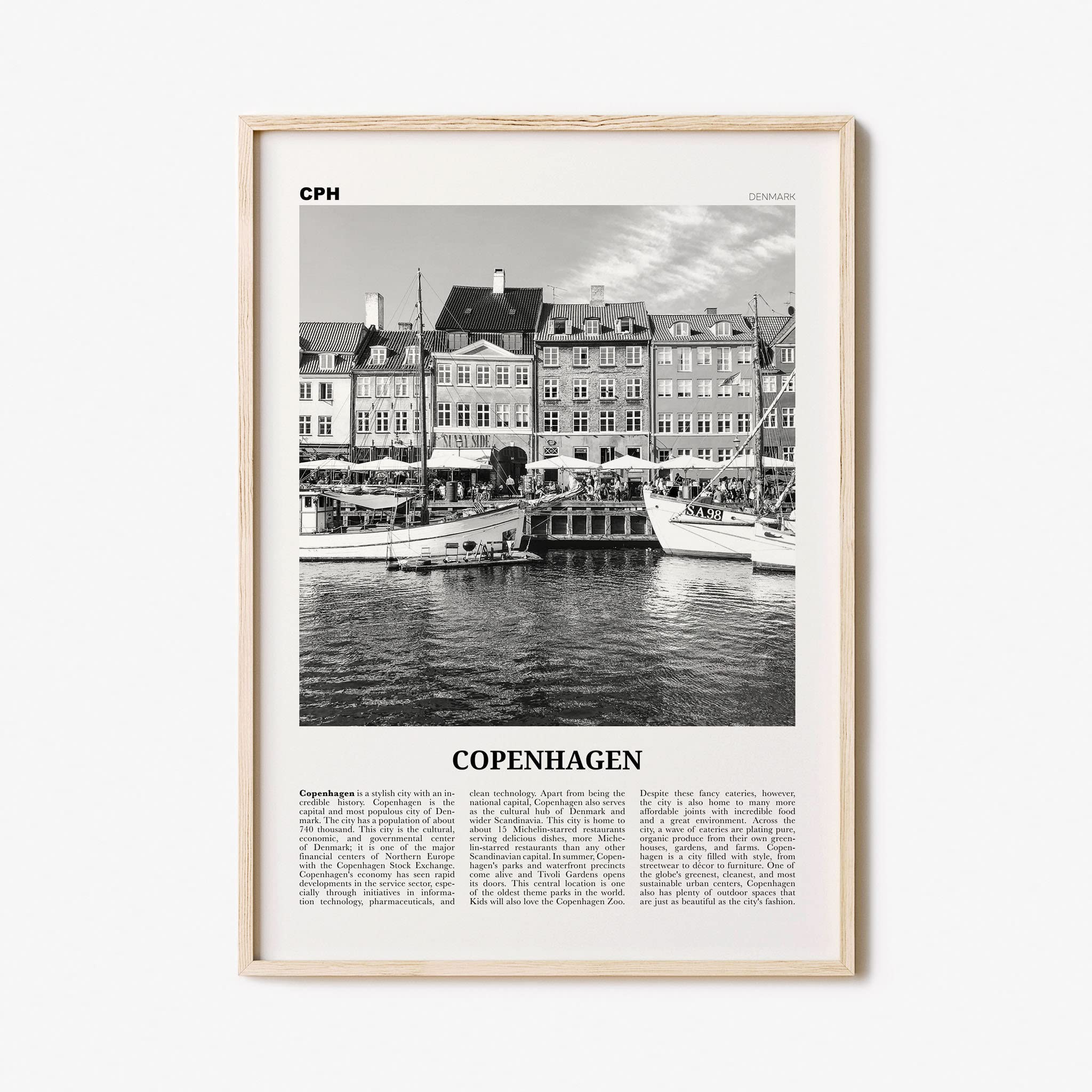Copenhagen Print Black And White Canals, Copenhagen Wall Art, Copenhagen Poster, Copenhagen Photo, København, Danmark, Denmark, Europe #40