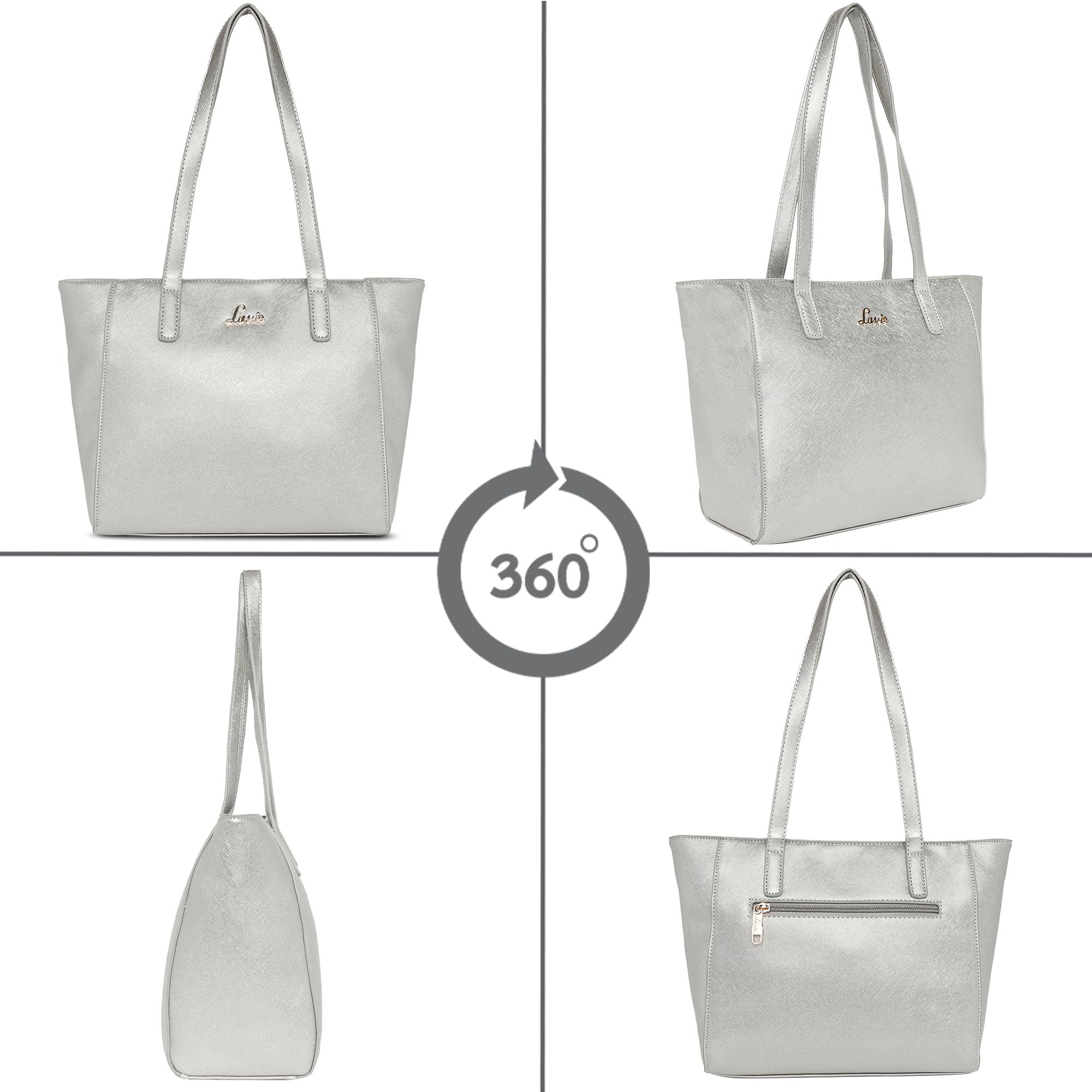 Lavie Betula 1 SM EW Women's Tote Bag (Silver)(HCES450016M2) 4