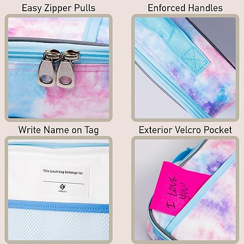 Miniatura 7 de Fenrici Mochila y lonchera para niños, bolsa escolar con compartimento para laptop, bolsa de almuerzo aislada, juego a juego