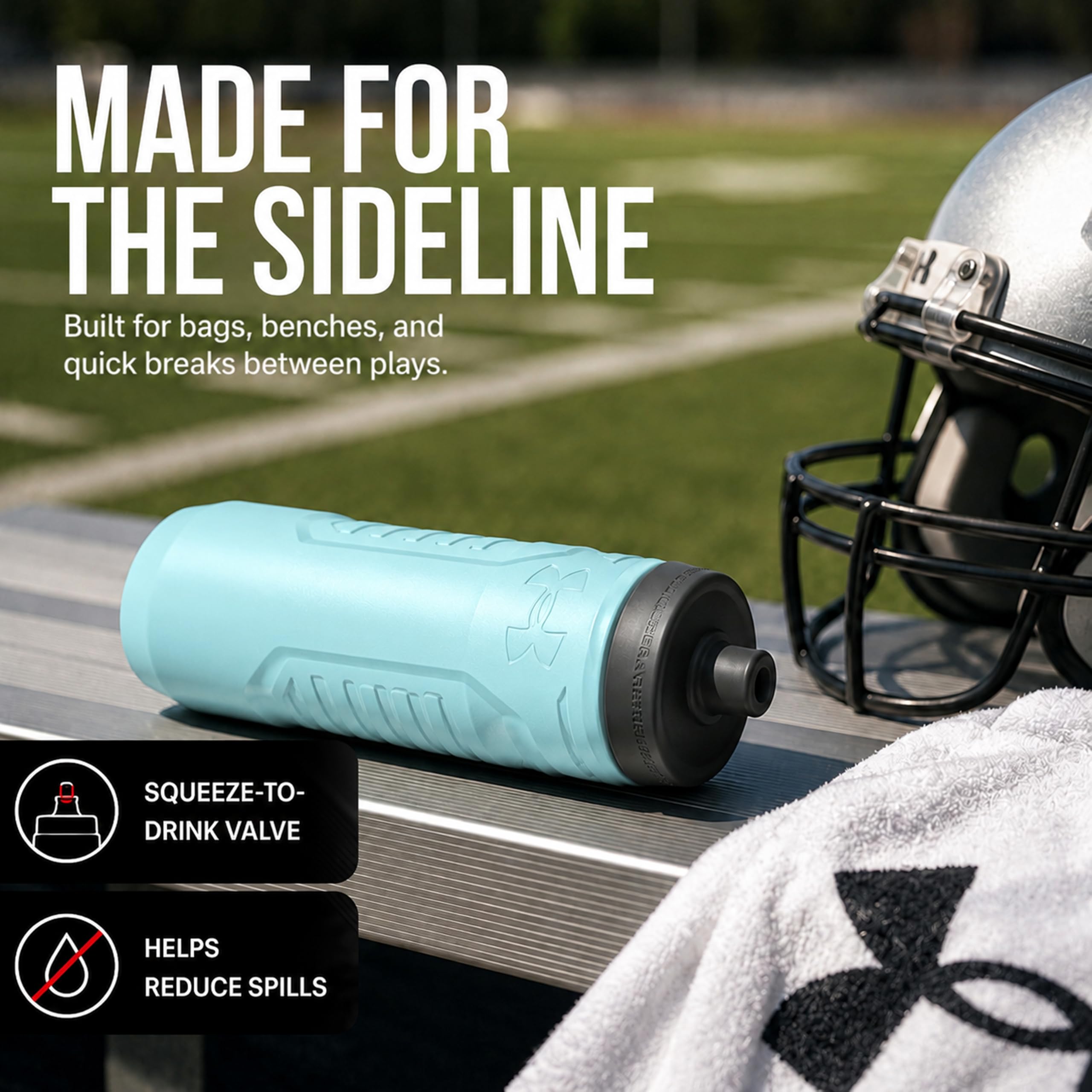 Amazon.co.jp: UNDER ARMOUR 32oz Sideline Squeeze Breeze Blue