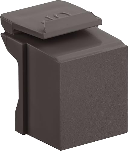 Leviton 41084-bb vierge QuickPort Insert (10-Pack), Marron