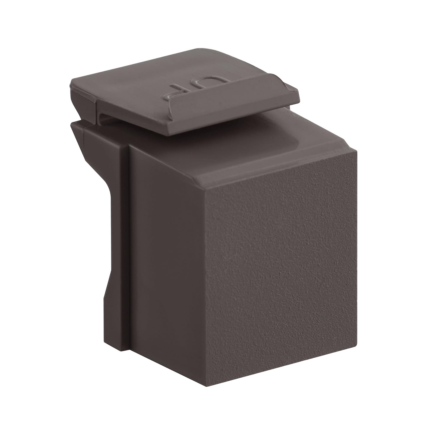 Leviton Blank QuickPort Insert (10-Pack), 41084-BB, Brown, White