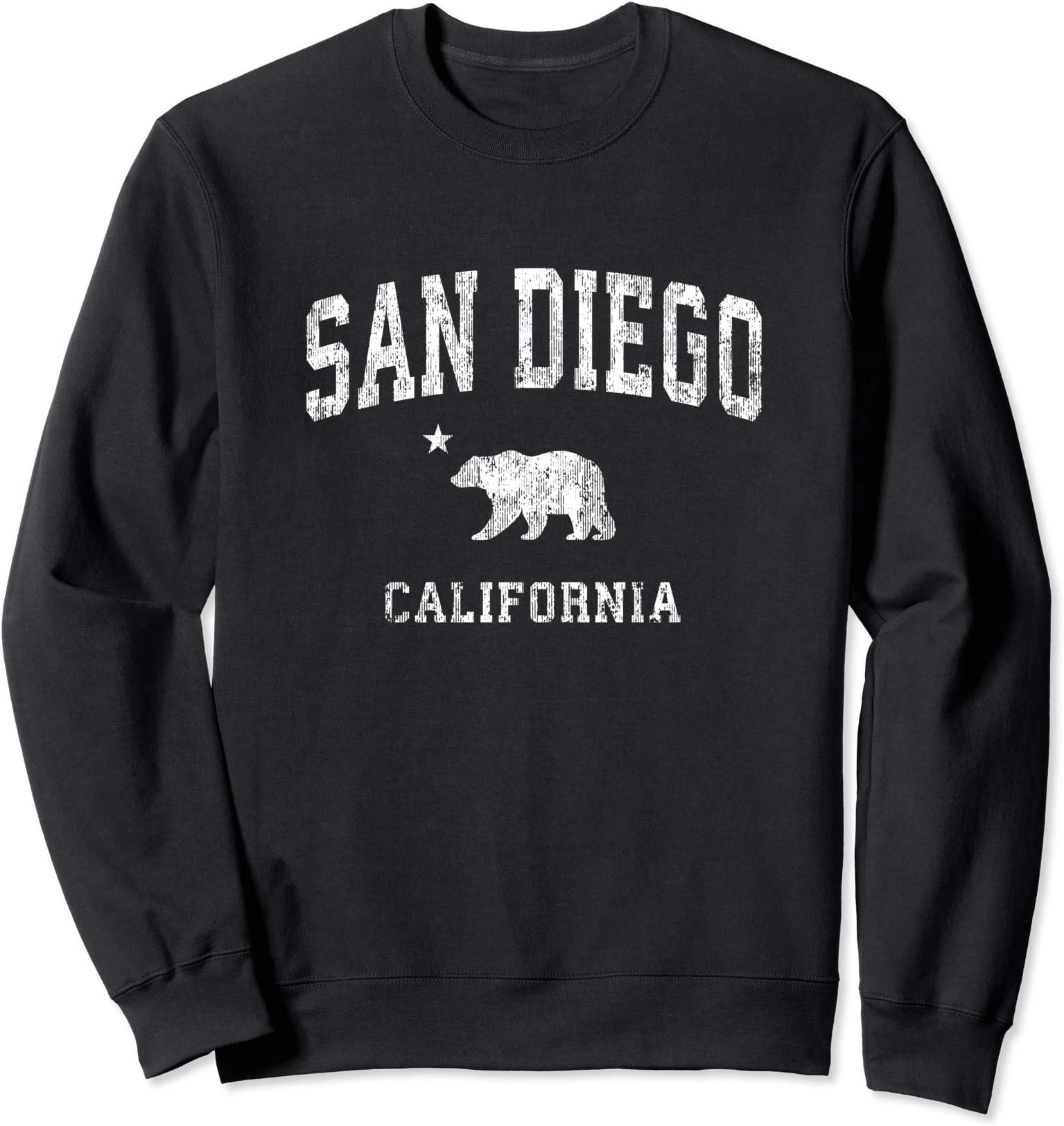 Vintage California Shirts & Throwback TeesSan Diego California CA Vintage Distressed Sports Design SweatshirtOEKO-TEX STANDARD 100