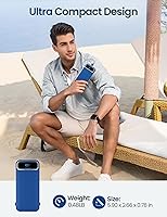 Vista 8 de 12000mAh Lightweight-Portable-Charger-Power-Bank with Built-in Cables and AC Wall Plug, PD20W USB-C Fast Charging Battery Pack, LED Display External