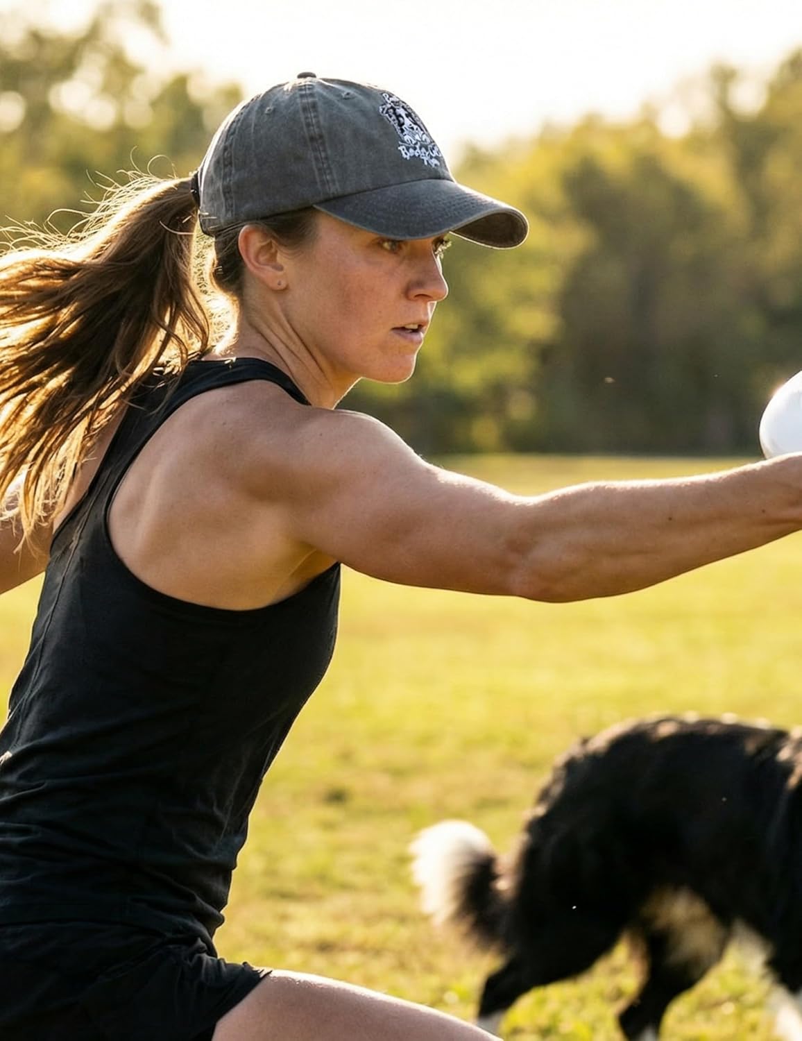 InnoBeta Border Collie Gifts for Women, Best Border Collie Mom Hat Gifts for Christmas, Birthday, Adjustable Embroidered Baseball Cap - Image 4