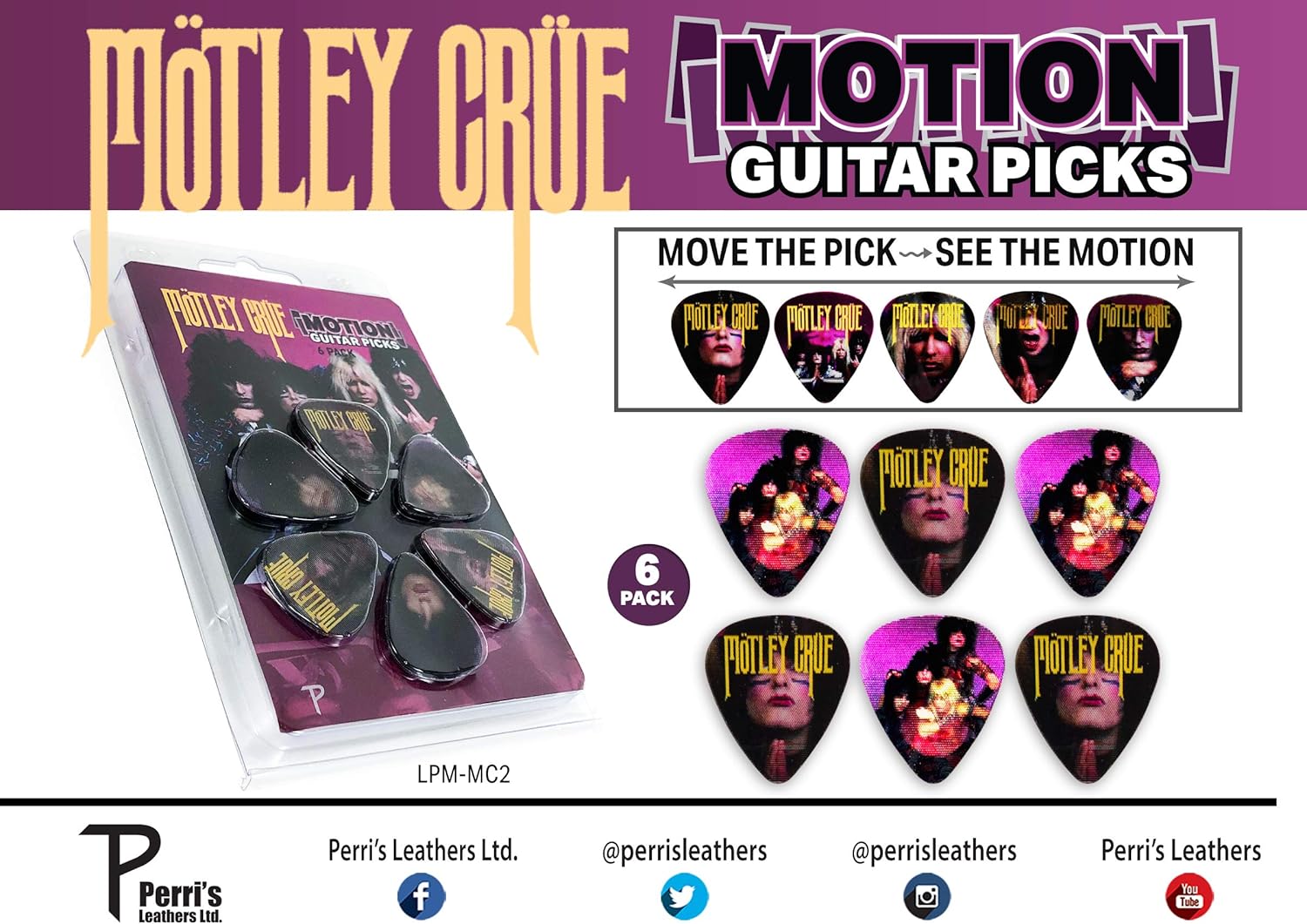 Perris Leathers Guitar Picks (LPM-MC2)