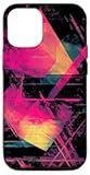 iPhone 12/12 Pro Abstract Geometric Glitch Art Digital Chaos Triangles Modern Case