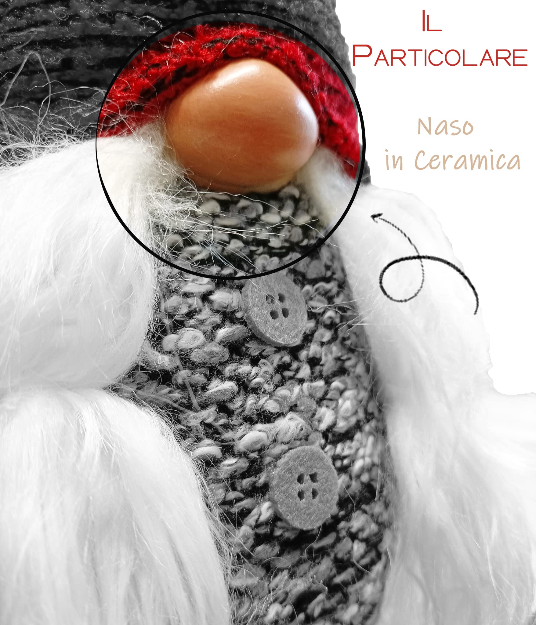 Gnomo Natale Per Camino Albero Gnomo Natalizio In Feltro XXL – 90 Cm, Gambe Telescopiche Allungabili, Decorazione Natale (Bianco/Grigio/Rosso) Gnomo Gambe Telescopiche Allungabile