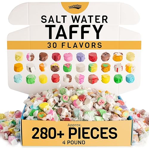 Miniatura 37 de Snackathon Mezcla surtida de caramelos de agua salada, variedad de 14 sabores, tamaño familiar a granel de 2 libras, dulces gourmet suaves