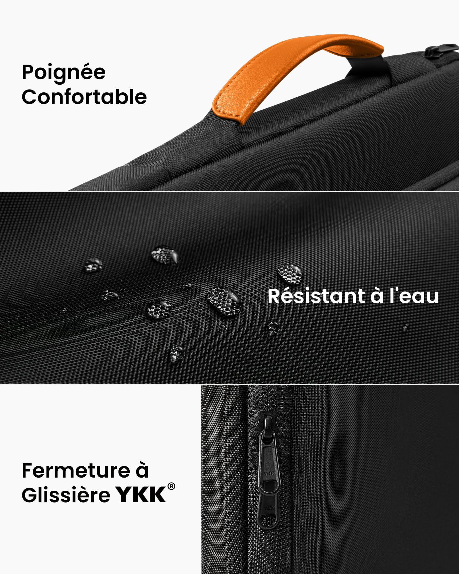 Tomtoc Housse de Protection Antichoc 360° pour MacBook Pro 14 Pouces M5 Pro/Max A3426 A3427 2026, Sacoche Ordinateur avec Poignée